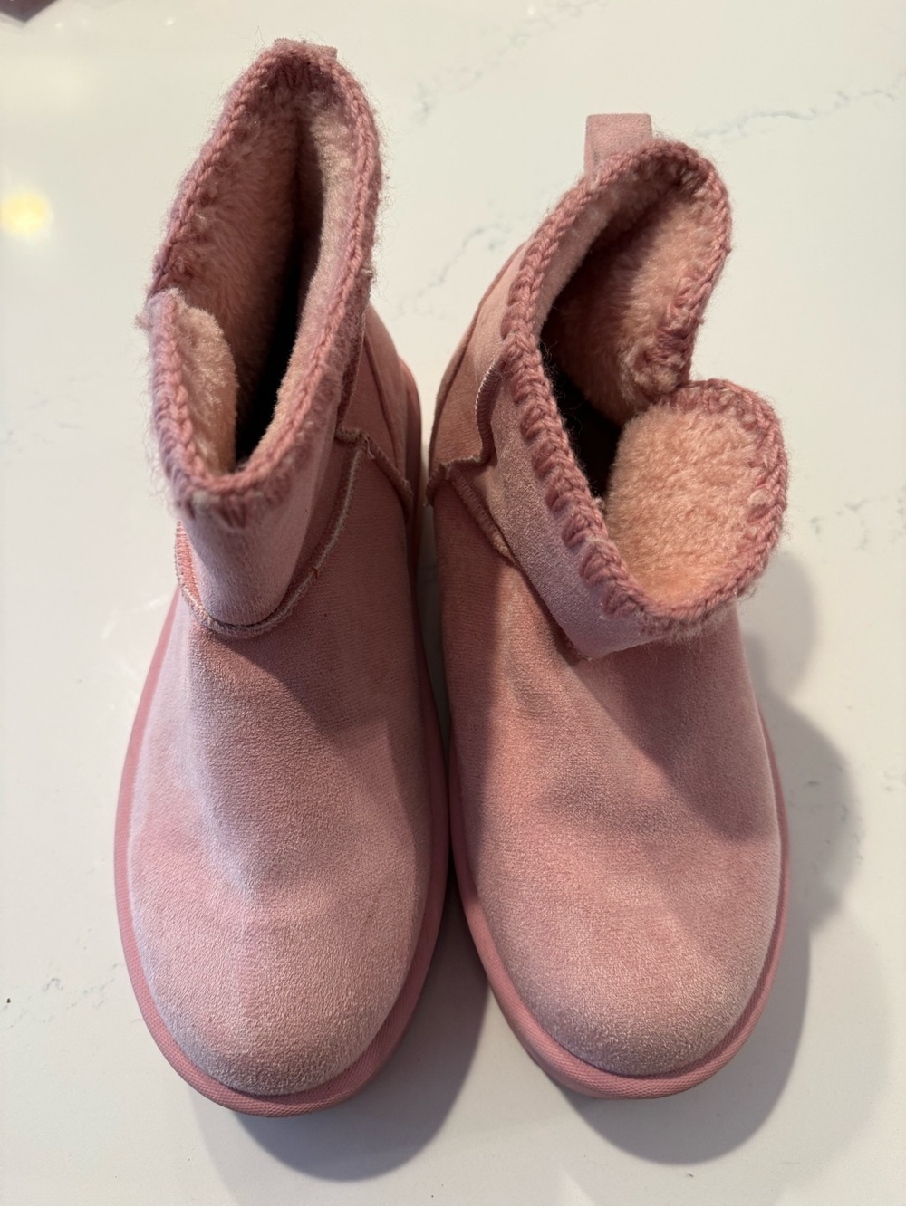 Danskin Pink Plush-Lined Women’s' Ankle Booties